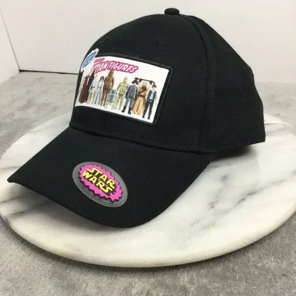 NWT‎ Disney Parks Star Wars Vintage Action Figures Black Adult Baseball Cap Hat - Picture 2 of 7